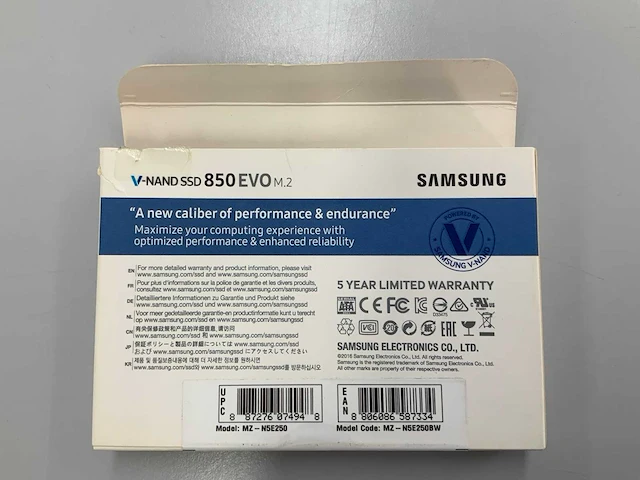 Samsung 256gb v-nand ssd 850 evo m.2 - afbeelding 2 van  2