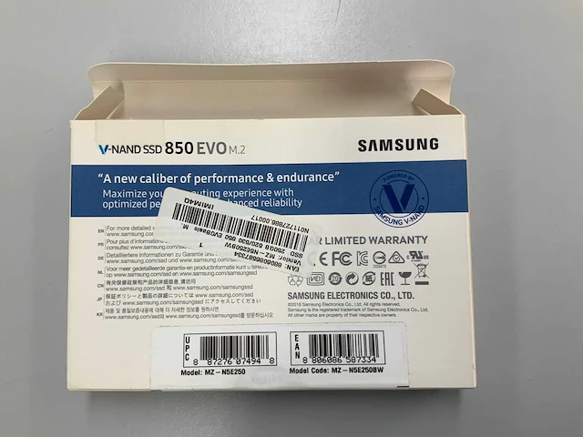 Samsung 256gb v-nand ssd 850 evo m.2 - afbeelding 2 van  2