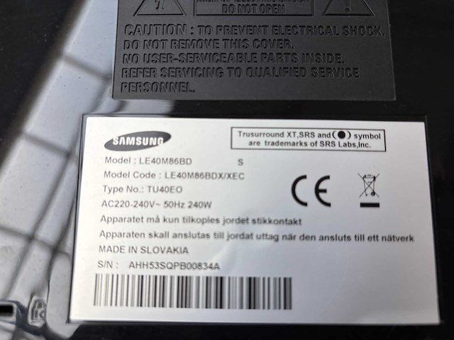 Samsung 40 inch televisie - afbeelding 4 van  5