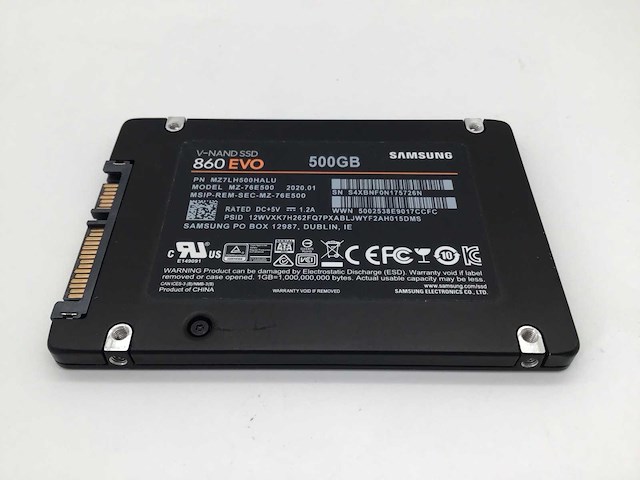 Samsung 500gb 860 evo sata ssd interne hardeschijf - afbeelding 4 van  5