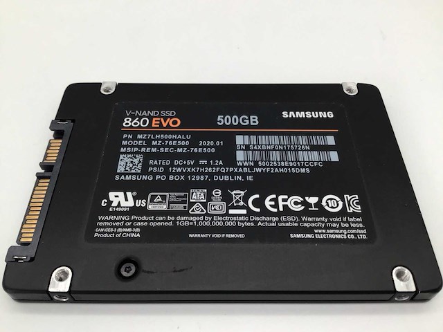 Samsung 500gb 860 evo sata ssd interne hardeschijf - afbeelding 5 van  5