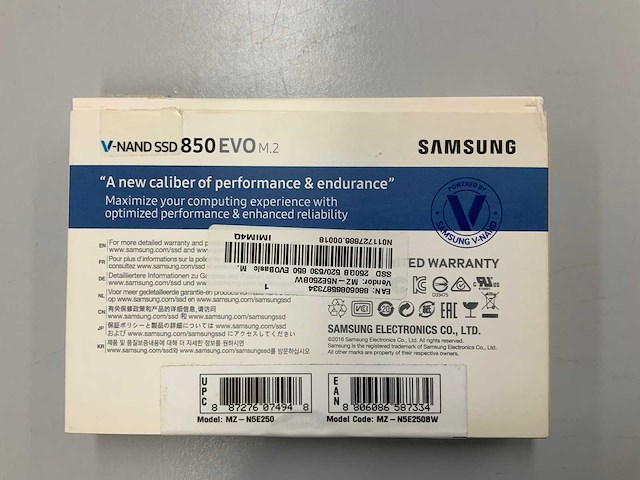 Samsung 850evo m.2 250gb ssd - afbeelding 2 van  2