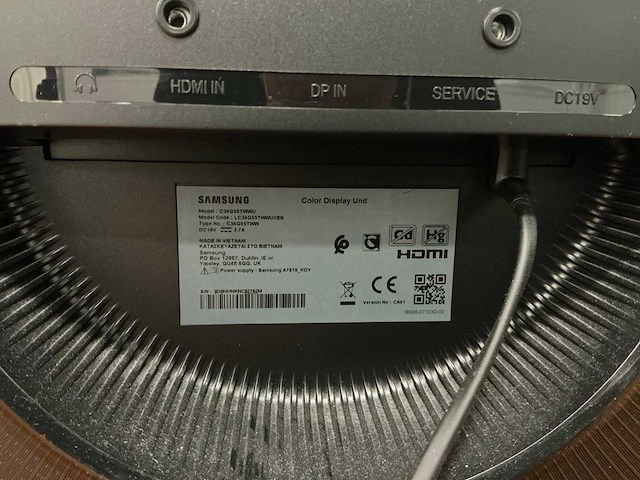 Samsung c34g55tww curved monitor 34” - afbeelding 4 van  4