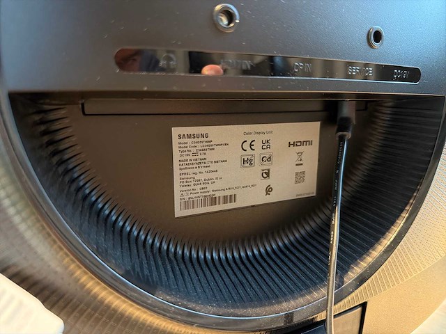 Samsung c34g55twwp curved monitor - afbeelding 4 van  5