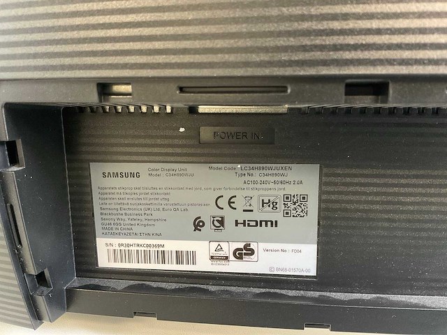 Samsung (c34h890wju) 34”, 3440x1440 (uwqhd) ips monitor - afbeelding 6 van  6