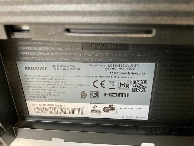 Samsung (c34h890wju) 34”, 3440x1440 (uwqhd) lcd curved monitor; - afbeelding 7 van  7