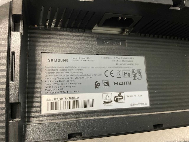 Samsung (c34h890wju) 34”, 3440x1440 (uwqhd) lcd curved monitor; - afbeelding 7 van  7