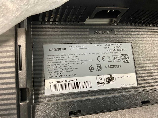 Samsung (c34h890wju) 34”, 3440x1440 (uwqhd) lcd curved monitor; - afbeelding 7 van  7