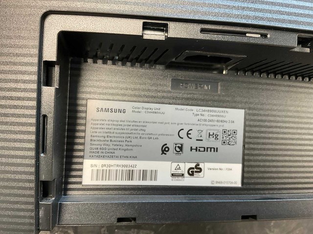 Samsung (c34h890wju) 34”, 3440x1440 (uwqhd) lcd curved monitor; - afbeelding 7 van  7