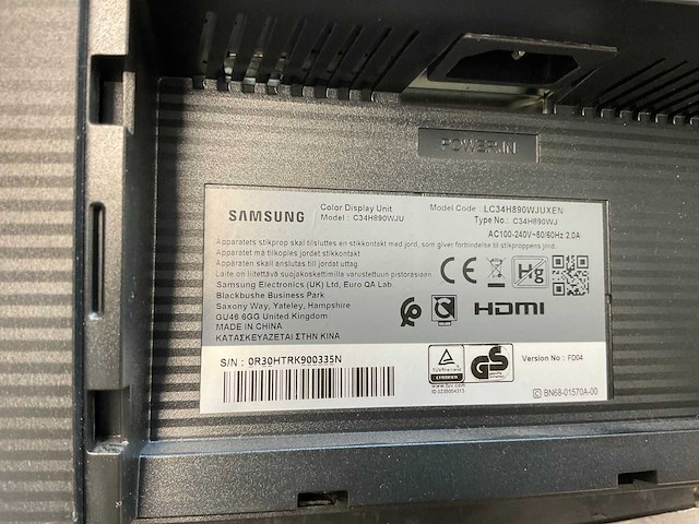 Samsung (c34h890wju) 34”, 3440x1440 (uwqhd) lcd curved monitor; - afbeelding 7 van  7
