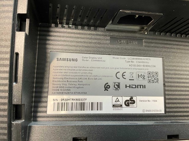 Samsung (c34h890wju) 34”, 3440x1440 (uwqhd) lcd curved monitor; - afbeelding 7 van  7