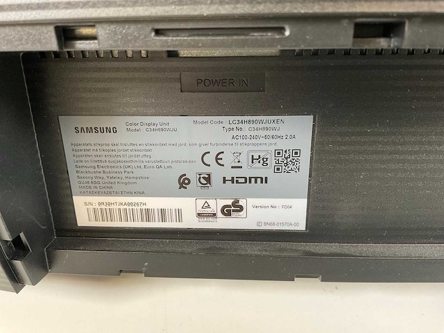 Samsung (c34h890wju) 34”, 3440x1440 (uwqhd) lcd curved monitor - afbeelding 6 van  7