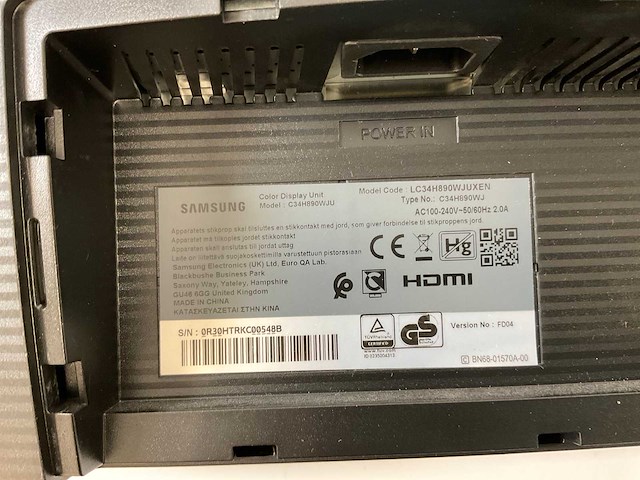 Samsung (c34h890wju) 34”, 3440x1440 (uwqhd) lcd curved monitor - afbeelding 8 van  8