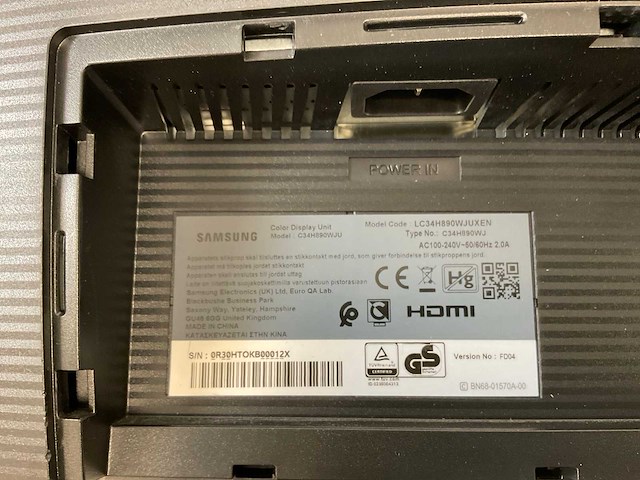 Samsung (c34h890wju) 34”, 3440x1440 (uwqhd) lcd curved monitor - afbeelding 7 van  7