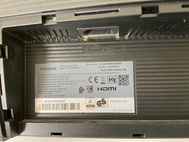 Samsung (c34h890wju) 34”, 3440x1440 (uwqhd) lcd curved monitor - afbeelding 8 van  8