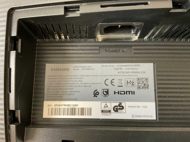 Samsung (c34h890wju) 34”, 3440x1440 (uwqhd) lcd curved monitor - afbeelding 8 van  8