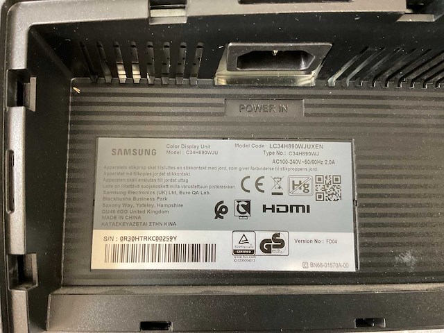 Samsung (c34h890wju) 34”, 3440x1440 (uwqhd) lcd curved monitor - afbeelding 8 van  8