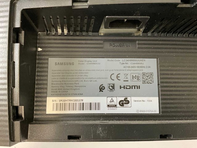 Samsung (c34h890wju) 34”, 3440x1440 (uwqhd) lcd curved monitor - afbeelding 8 van  8