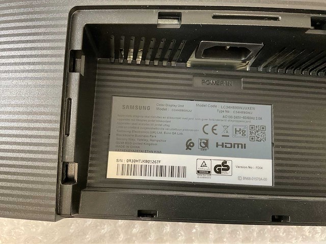 Samsung (c34h890wju) 34”, 3440x1440 (uwqhd) lcd curved monitor - afbeelding 8 van  8