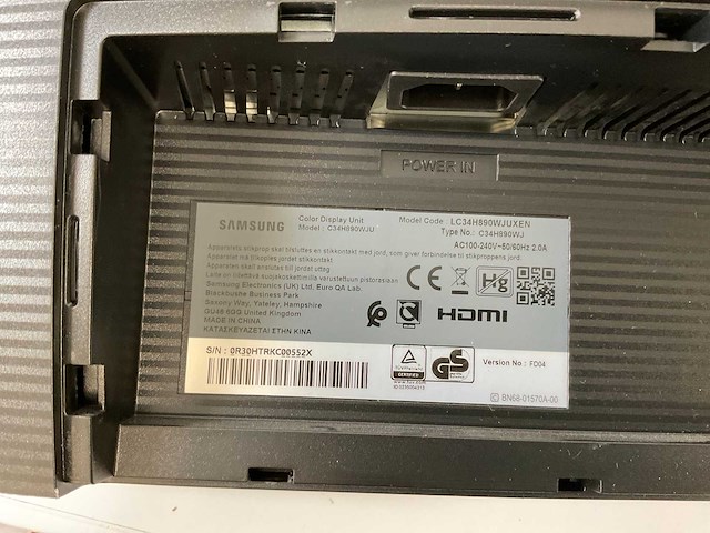 Samsung (c34h890wju) 34”, 3440x1440 (uwqhd) lcd curved monitor - afbeelding 8 van  8