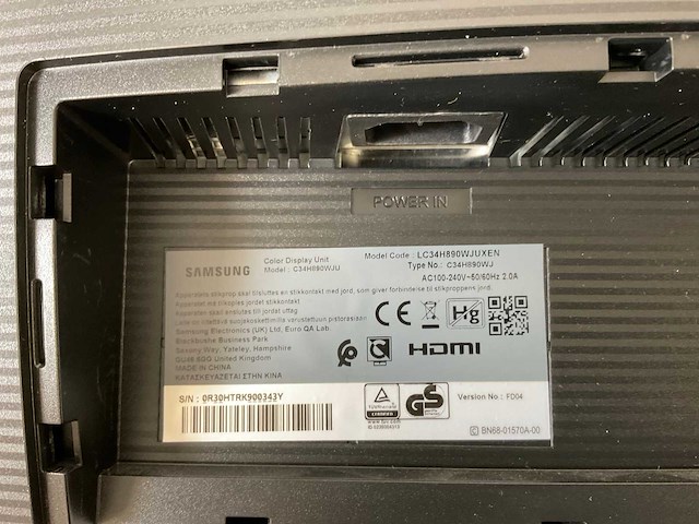 Samsung (c34h890wju) 34”, 3440x1440 (uwqhd) lcd curved monitor - afbeelding 8 van  8
