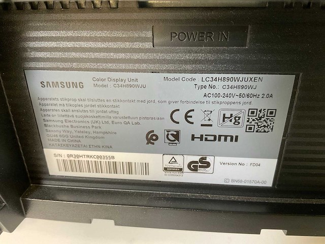 Samsung (c34h890wju) 34”, 3440x1440 (uwqhd) va lcd monitor - afbeelding 7 van  7