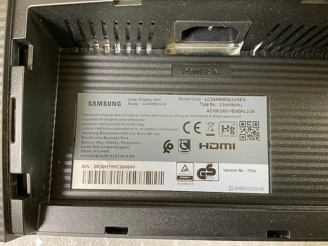 Samsung (c34h890wju) 34”, 3440x1440 (uwqhd) va lcd monitor - afbeelding 7 van  7