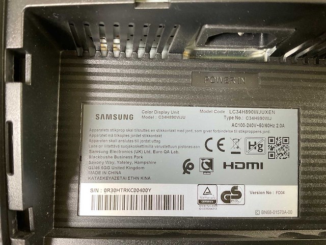 Samsung (c34h890wju) 34”, 3440x1440 (uwqhd) va lcd monitor - afbeelding 7 van  7