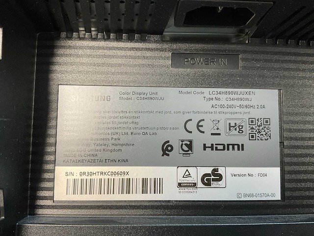 Samsung (c34h890wju) 34”, 3440x1440 (uwqhd) va lcd monitor - afbeelding 7 van  7