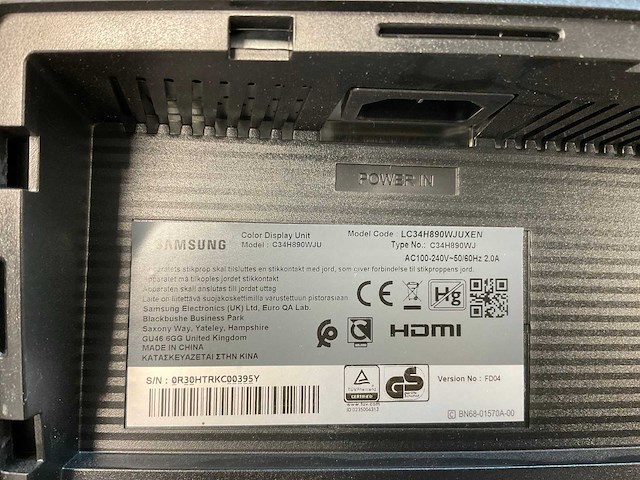 Samsung (c34h890wju) 34”, 3440x1440 (uwqhd) va lcd monitor - afbeelding 7 van  7