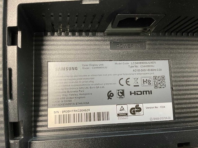 Samsung (c34h890wju) 34”, 3440x1440 (uwqhd) va lcd monitor - afbeelding 7 van  7