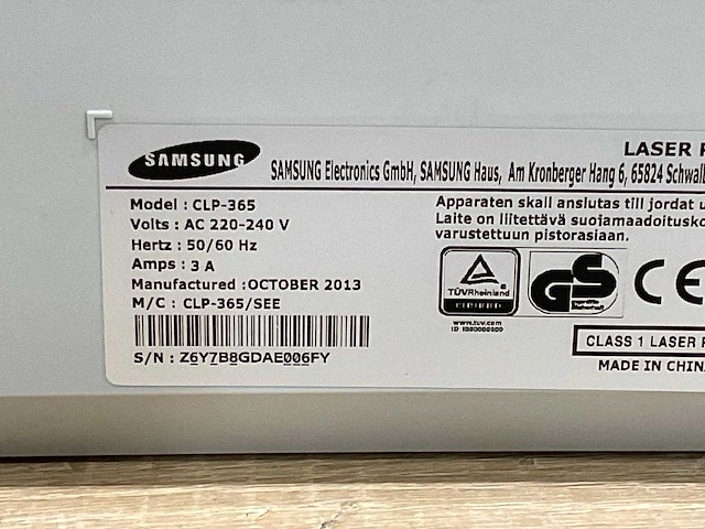 Samsung clp-365 laser printer - afbeelding 6 van  6