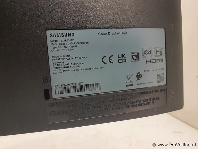 Samsung computermonitor s24r350fzu, 24" - afbeelding 4 van  4