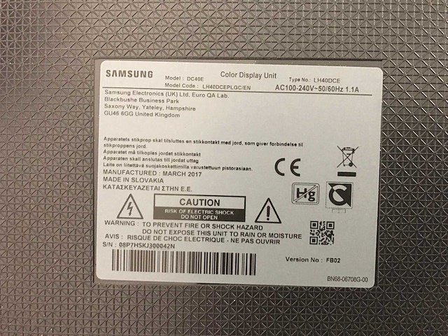 Samsung dc40e televisie - afbeelding 4 van  4