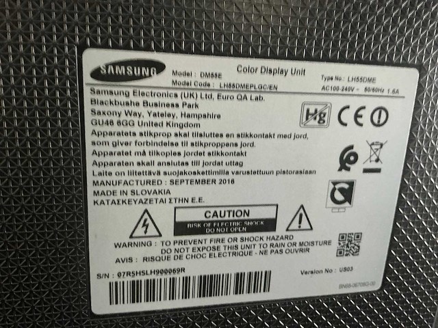 Samsung dm55e display 55" (2x) - afbeelding 3 van  4