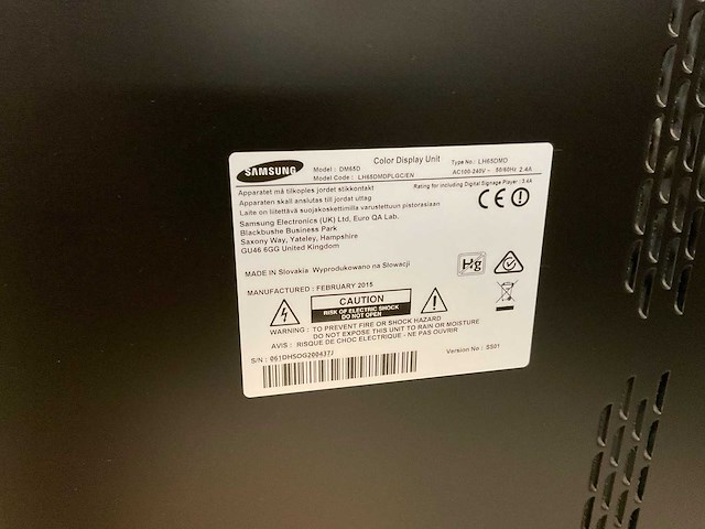 Samsung (dm65d) 65”, 1920x1080 (fhd) lcd monitor - afbeelding 7 van  7