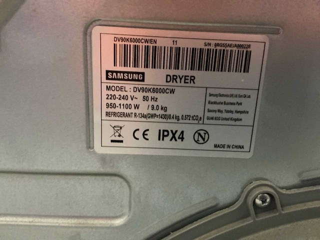 Samsung dv90k6000cw wasmachine - afbeelding 6 van  6