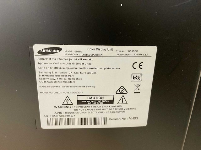 Samsung (ed55d) 55”, 1920x1080 (fhd) led monitor - afbeelding 5 van  5