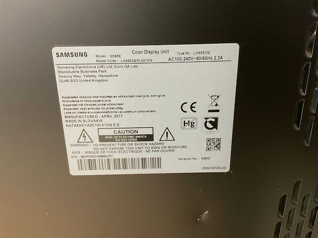 Samsung (ed65e) 65”, 1920x1080 (fhd) led monitor - afbeelding 7 van  7