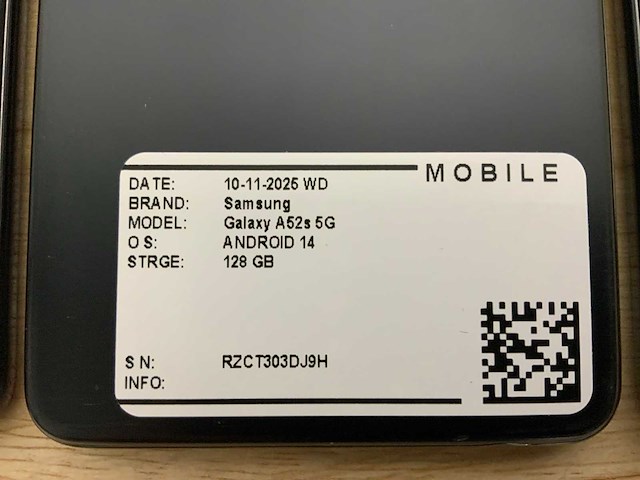 Samsung galaxy a52s 5g mobiele telefoon (3x) - afbeelding 7 van  9