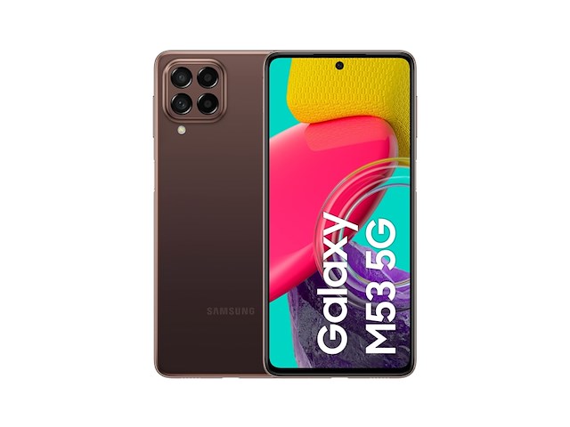 Samsung galaxy m53 smartphone 6gb ram 128gb opslag bruin - afbeelding 1 van  4
