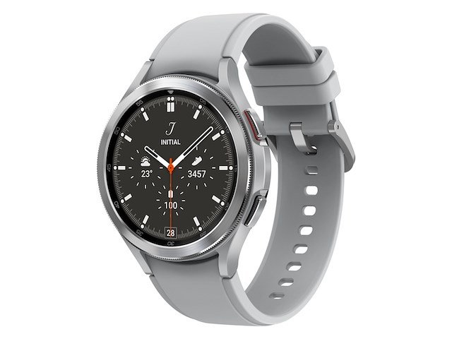 Samsung galaxy watch 4 classic 46 mm lte/4g zilver - afbeelding 1 van  5