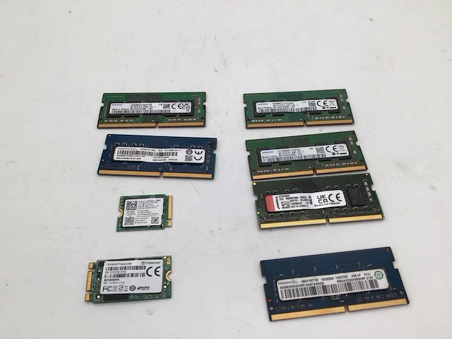 Samsung kingston 4gb ddr4 (4x) - 8gb ddr4 (2x) sodimm - 128gb nvme m.2 ssd - 16gb ssd computeronderdeel (8x) - afbeelding 5 van  5