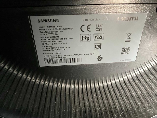 Samsung lc34g55twwp odyssey monitor - afbeelding 2 van  2
