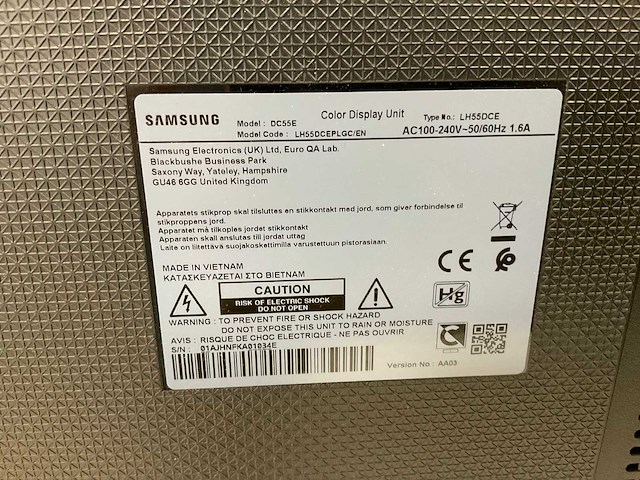Samsung (lhdc55e) 55”, 1920x1080 (fhd) lcd monitor - afbeelding 6 van  6