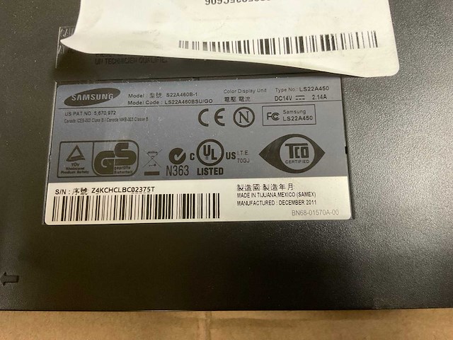 Samsung ls22a450 monitor (3x) - afbeelding 5 van  6