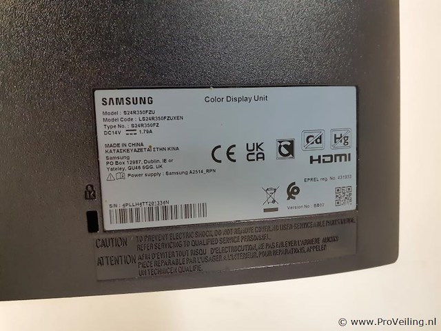 Samsung monitor s24r350fzu. 24" - afbeelding 3 van  4