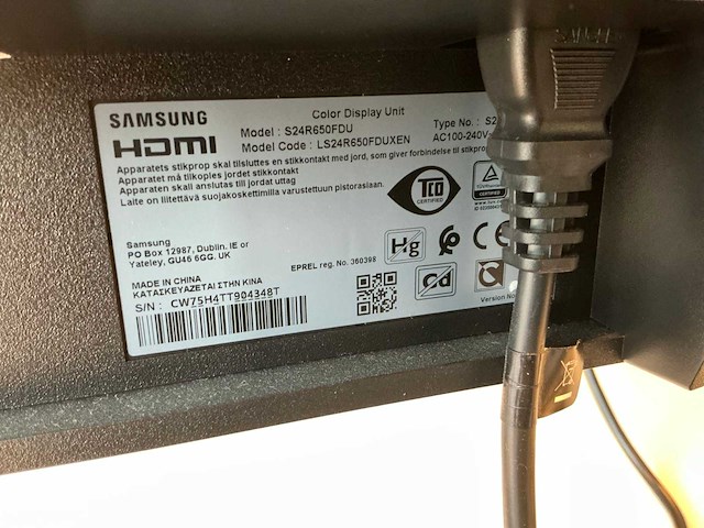 Samsung / msi 24 inch monitor (2x) - afbeelding 5 van  5