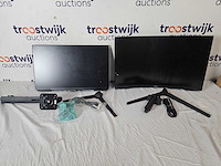 Samsung odyssey g5 g55c - ohd-monitor 32 + samsung odyssey g4 ls27bg400euxen - afbeelding 1 van  3