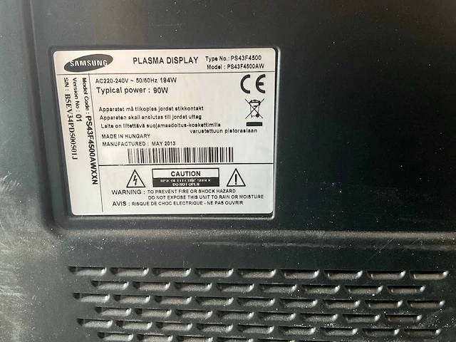 Samsung plasma ps43f4500 televisie - afbeelding 2 van  4